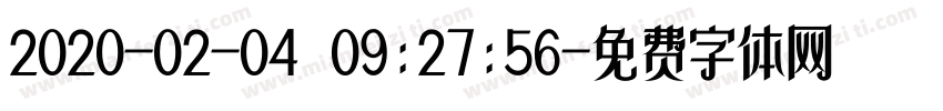 2020-02-04 09:27:56字体转换